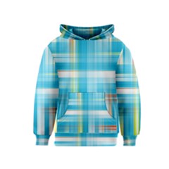 Lines Blue Stripes Kids  Pullover Hoodie by Mariart