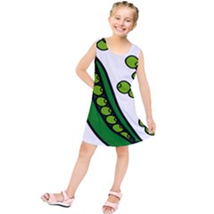 Peas Green Peanute Circle Kids  Tunic Dress by Mariart