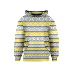 Paper Yellow Grey Digital Kids  Pullover Hoodie by Mariart