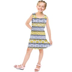 Paper Yellow Grey Digital Kids  Tunic Dress by Mariart