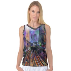 Downtown Chicago City Women s Basketball Tank Top