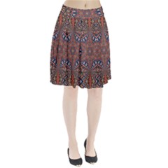 Armenian Carpet In Kaleidoscope Pleated Skirt