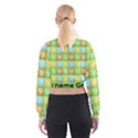 Colorful Happy Easter Theme Pattern Cropped Sweatshirt View2