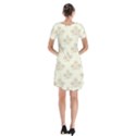 Seamless Floral Pattern Short Sleeve V-neck Flare Dress View2