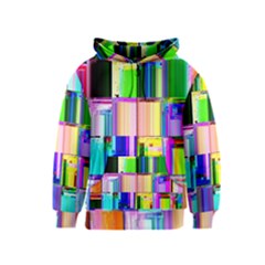 Glitch Art Abstract Kids  Zipper Hoodie by Nexatart