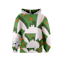 Easter Bunny  Kids  Pullover Hoodie by Valentinaart