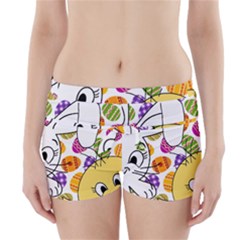 Easter Bunny And Chick  Boyleg Bikini Wrap Bottoms by Valentinaart