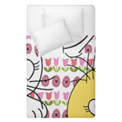 Easter Bunny And Chick  Duvet Cover Double Side (single Size)