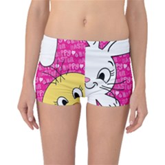 Easter Bunny And Chick  Boyleg Bikini Bottoms by Valentinaart