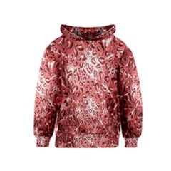 Water Drops Red Kids  Pullover Hoodie