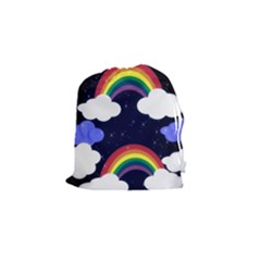 Rainbow Animation Drawstring Pouches (small)  by Nexatart