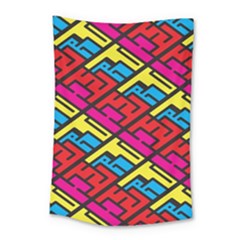 Color Red Yellow Blue Graffiti Small Tapestry by Mariart