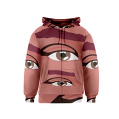 Eye Difficulty Red Kids  Zipper Hoodie by Mariart