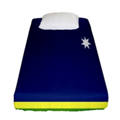 Flag Star Blue Green Yellow Fitted Sheet (single Size) by Mariart