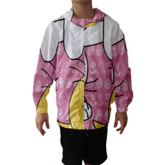 Easter Bunny And Chick  Hooded Wind Breaker (kids) by Valentinaart