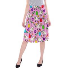 Easter Lamb Midi Beach Skirt by Valentinaart