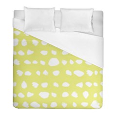 Polkadot White Yellow Duvet Cover (full/ Double Size) by Mariart