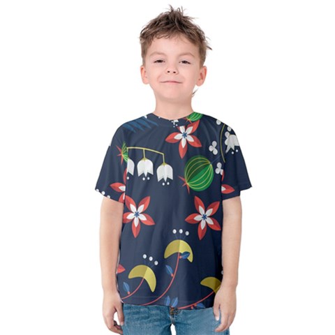 Origami Flower Floral Star Leaf Kids  Cotton Tee by Mariart