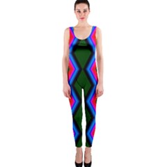 Quadrate Repetition Abstract Pattern Onepiece Catsuit by Nexatart