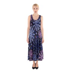 Pixel Pattern Colorful And Glittering Pixelated Sleeveless Maxi Dress by Nexatart