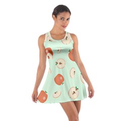 Apple Fruit Background Food Cotton Racerback Dress by Nexatart