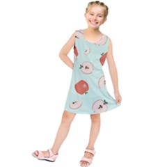 Apple Fruit Background Food Kids  Tunic Dress by Nexatart