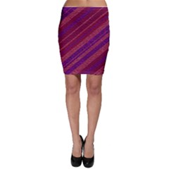 Stripes Course Texture Background Bodycon Skirt by Nexatart