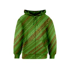 Stripes Course Texture Background Kids  Zipper Hoodie by Nexatart