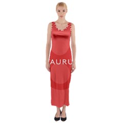 Zodizc Taurus Red Fitted Maxi Dress by Mariart