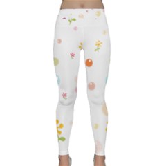 Flower Floral Star Balloon Bubble Classic Yoga Leggings by Mariart