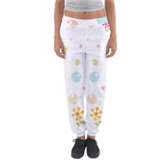 Flower Floral Star Balloon Bubble Women s Jogger Sweatpants by Mariart