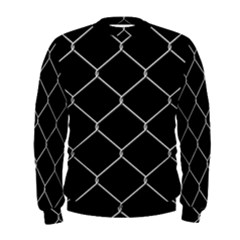 Iron Wire White Black Men s Sweatshirt by Mariart