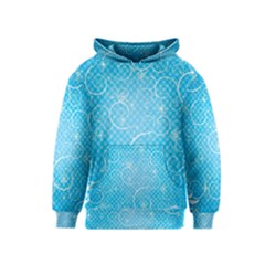 Leaf Blue Snow Circle Polka Star Kids  Pullover Hoodie by Mariart