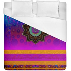 Air And Stars Global With Some Guitars Pop Art Duvet Cover (king Size) by pepitasart