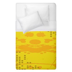 Texture Yellow Abstract Background Duvet Cover (single Size) by Nexatart