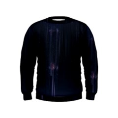 Abstract Dark Stylish Background Kids  Sweatshirt by Nexatart