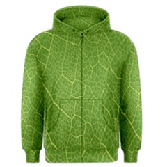 Green Leaf Line Men s Zipper Hoodie by Mariart