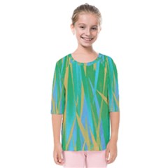 Pattern Kids  Quarter Sleeve Raglan Tee