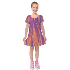 Pattern Kids  Short Sleeve Velvet Dress by Valentinaart