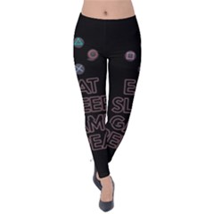 Eat Sleep Game Repeat Velvet Leggings