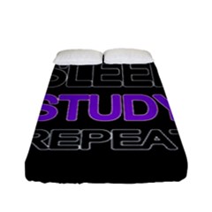 Eat Sleep Study Repeat Fitted Sheet (full/ Double Size)