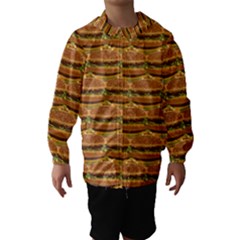 Delicious Burger Pattern Hooded Wind Breaker (kids) by berwies