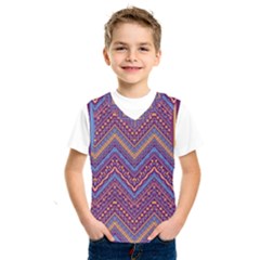 Colorful Ethnic Background With Zig Zag Pattern Design Kids  Sportswear