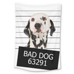 Bad Dog Large Tapestry by Valentinaart