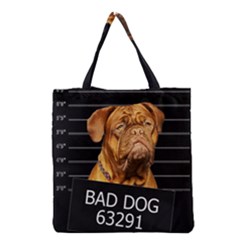 Bad Dog Grocery Tote Bag by Valentinaart