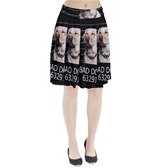 Bad Dog Pleated Skirt by Valentinaart