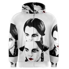 Wednesday Addams Men s Zipper Hoodie by Valentinaart