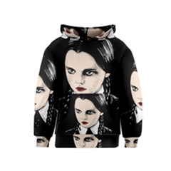 Wednesday Addams Kids  Pullover Hoodie by Valentinaart