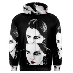 Wednesday Addams Men s Zipper Hoodie by Valentinaart