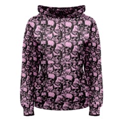 Skulls Pattern  Women s Pullover Hoodie by Valentinaart